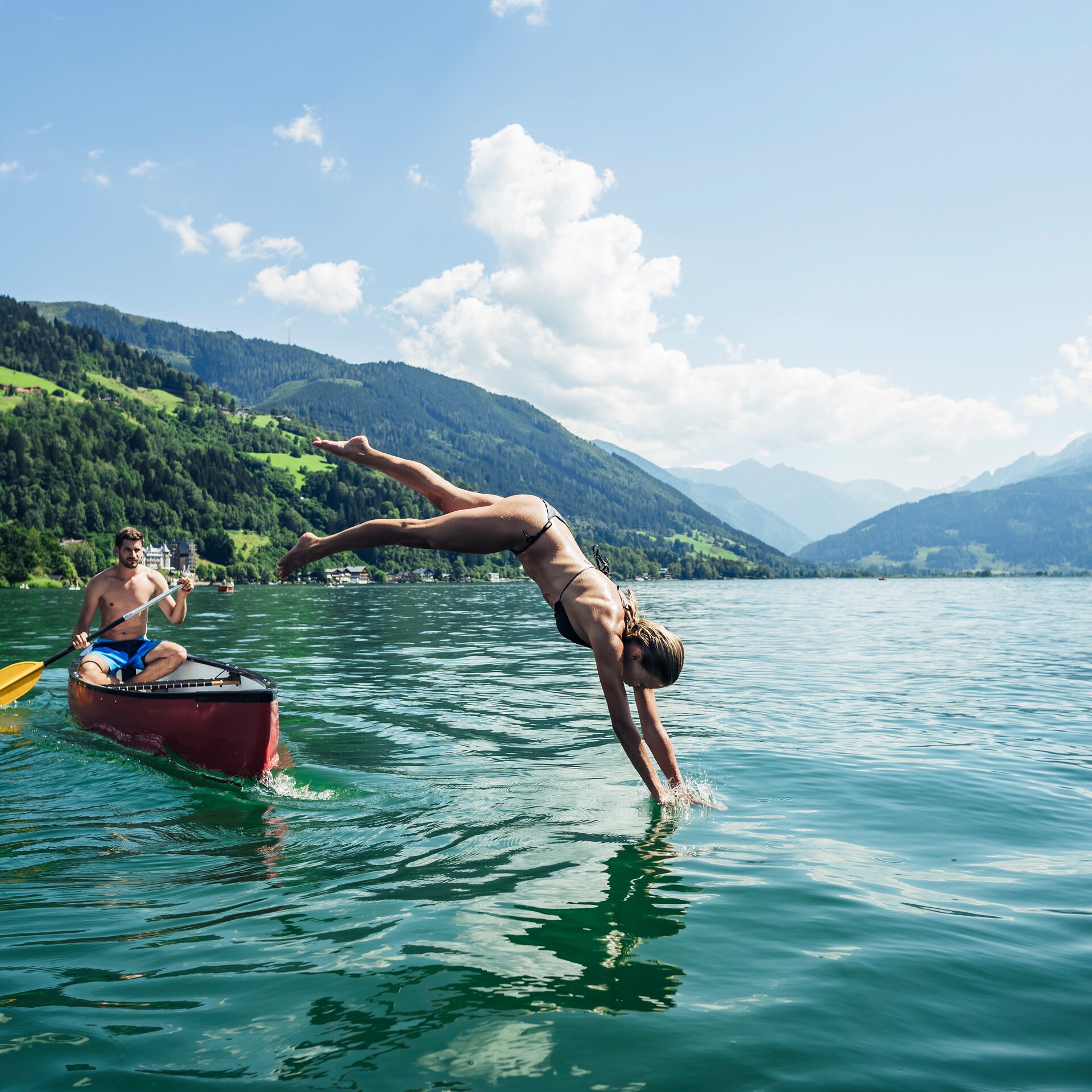 schwimmen im Zeller See
