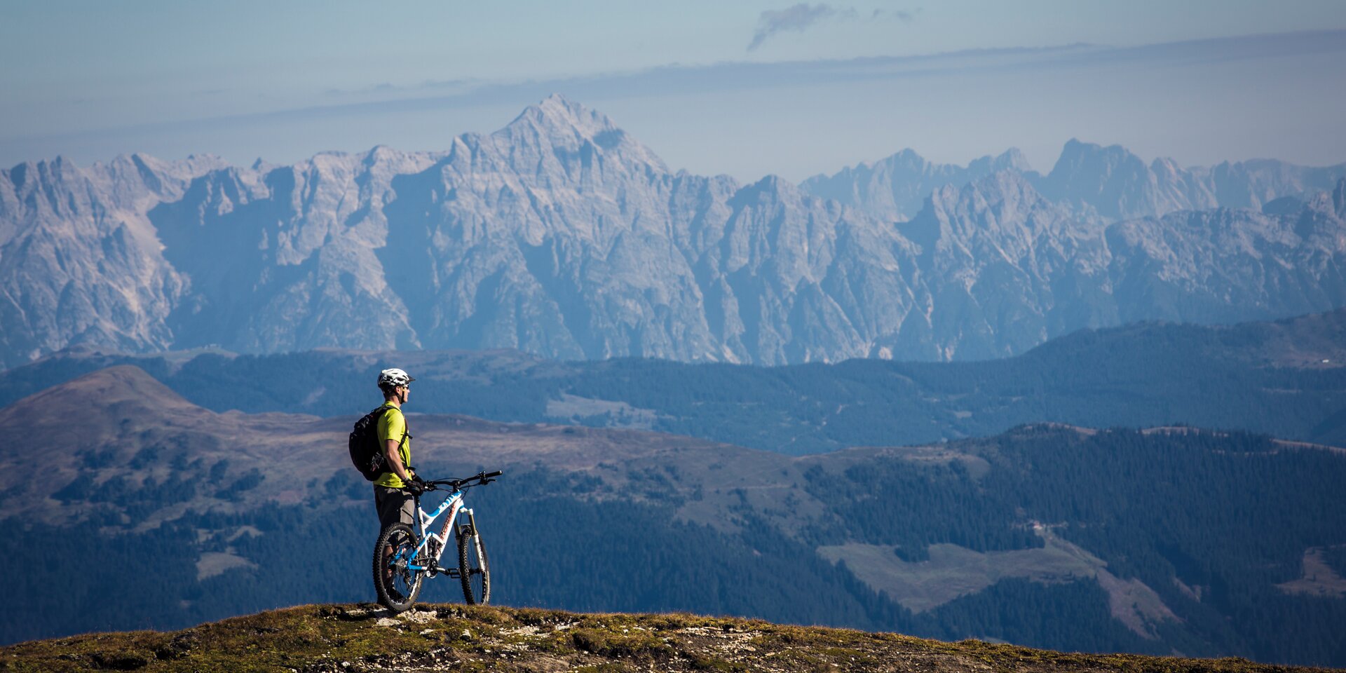 mountain biking on the Kitzsteinhorn