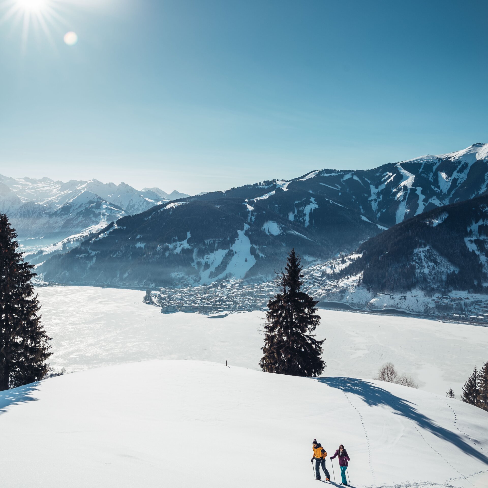 winter hiking Kaprun