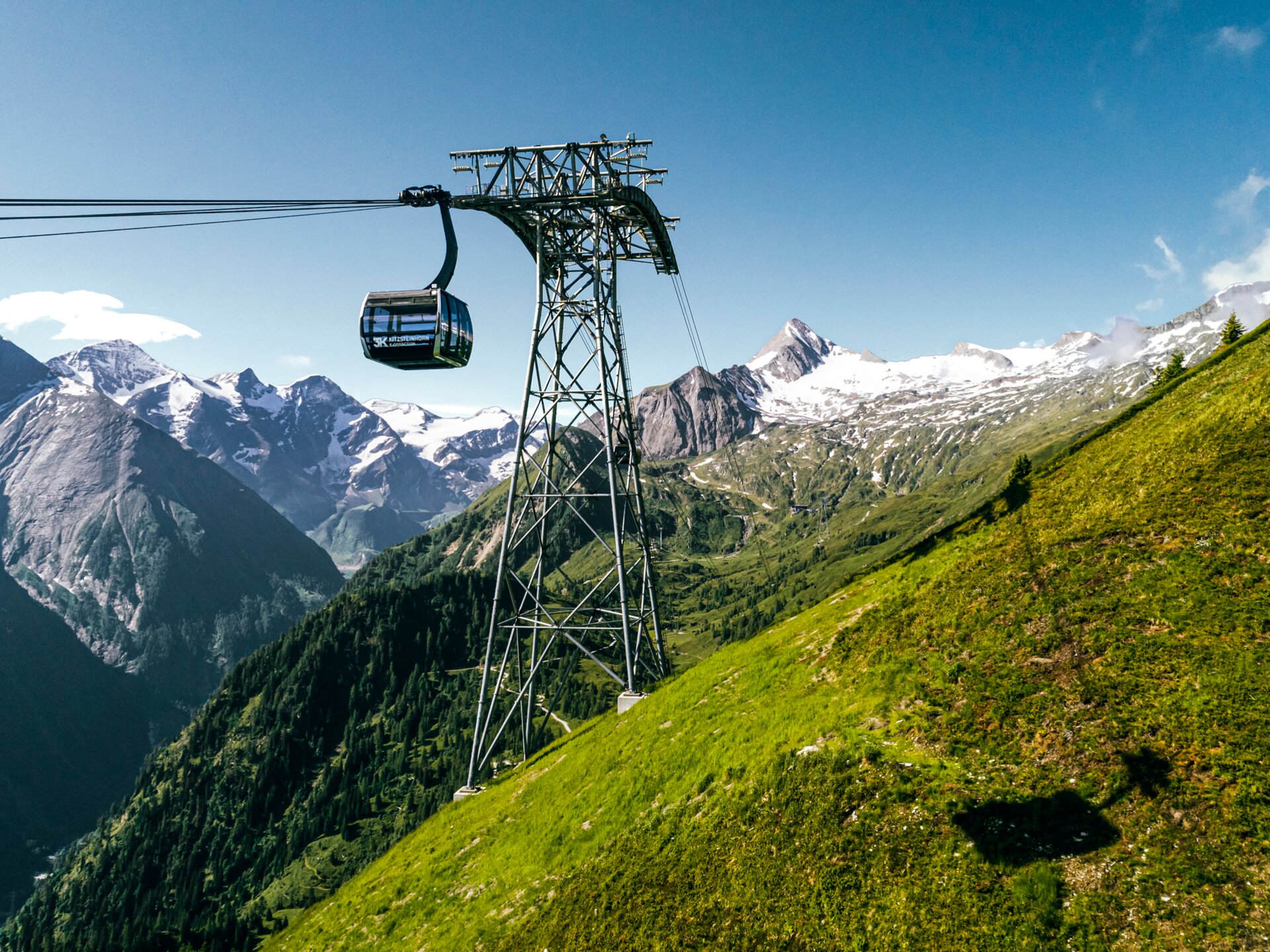 Seilbahn Kaprun im Sommer
