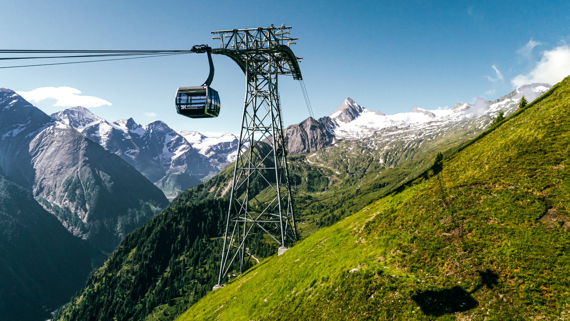 Seilbahn Kaprun im Sommer