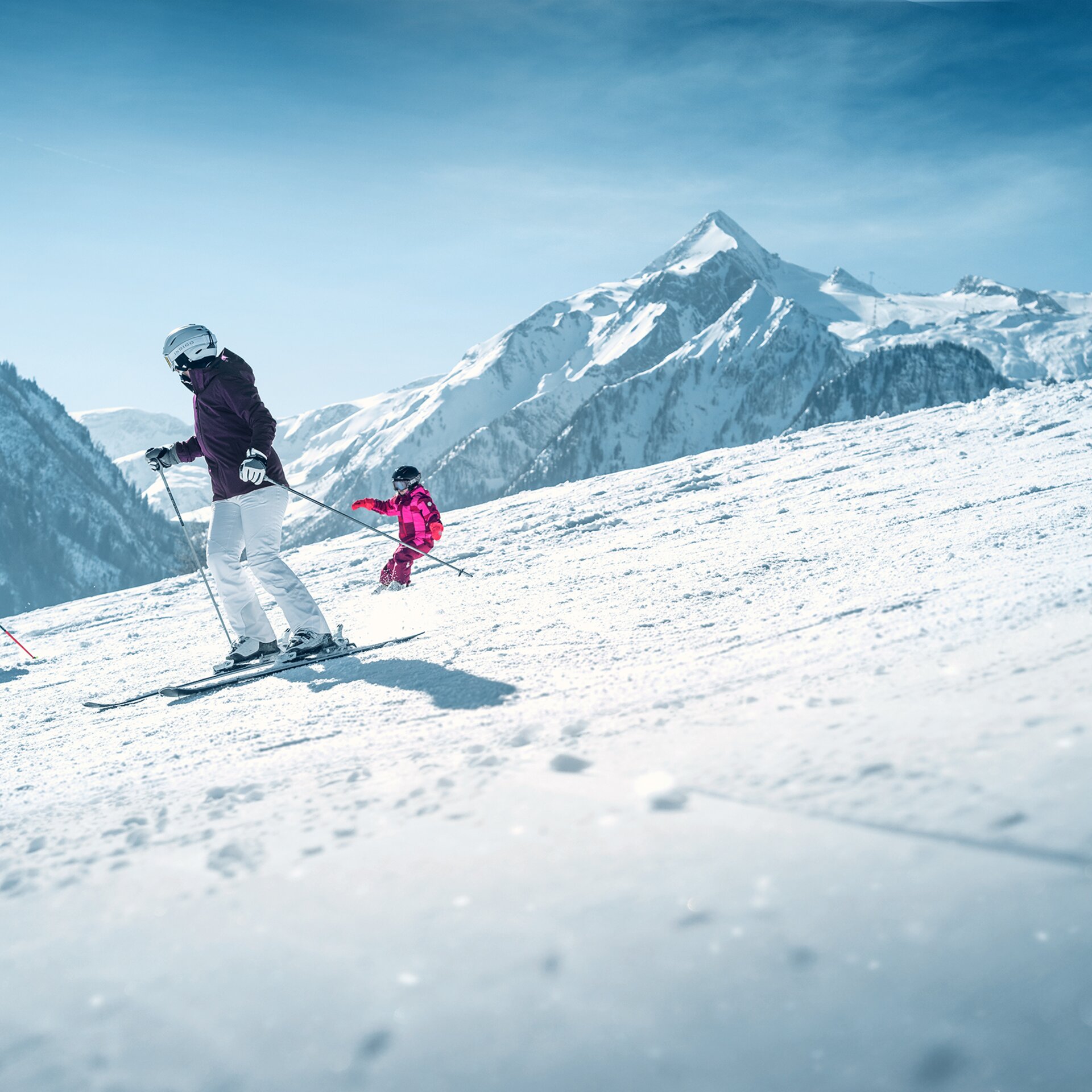 family skiing holiday Maiskogel Kaprun