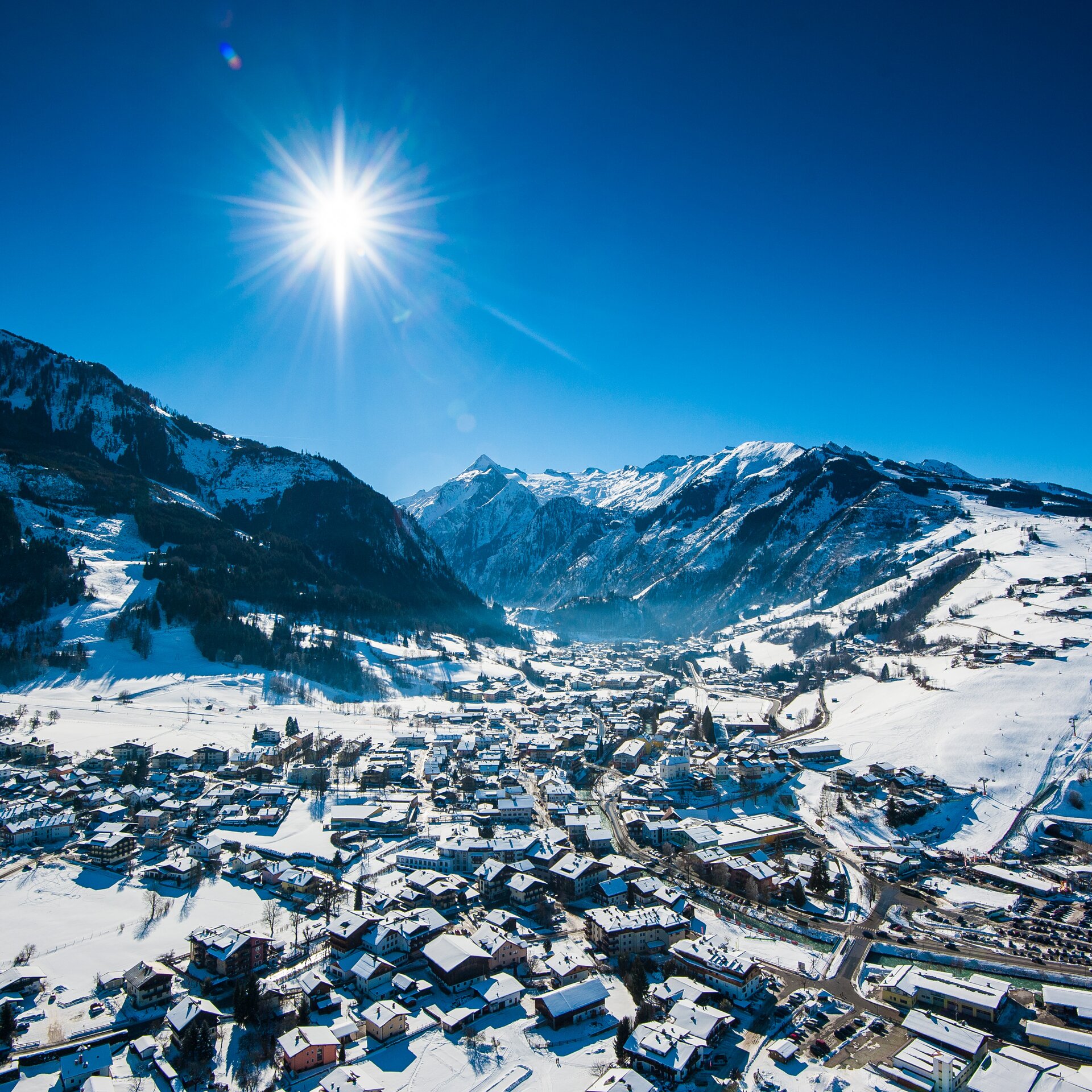 Maiskogel and Kitzsteinhorn in winter