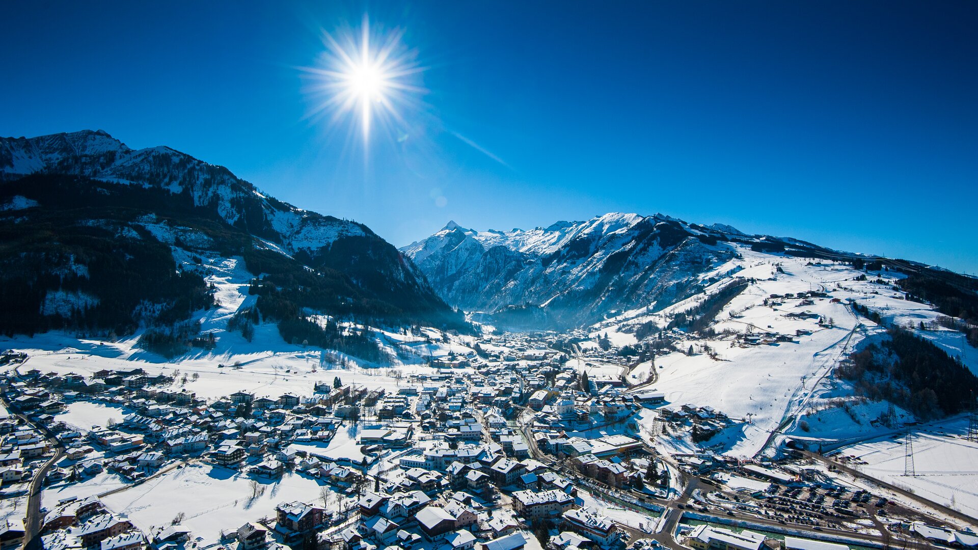 Maiskogel and Kitzsteinhorn in winter